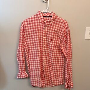 Red and White Checkered Men's Shirt